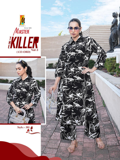 Killer Vol 3 Master Rayon Co Ord Set Exporter Ahmedabad