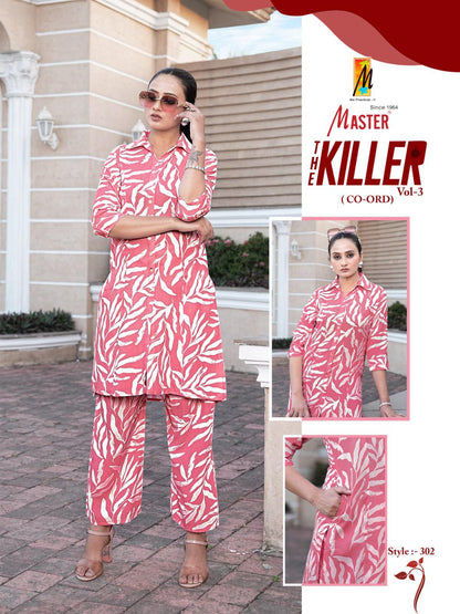 Killer Vol 3 Master Rayon Co Ord Set Exporter Ahmedabad