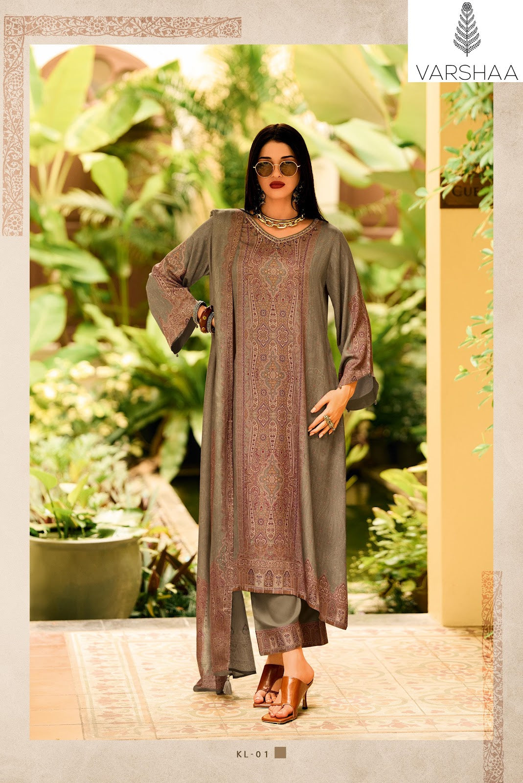 Killian Varshaa Viscose Pashmina Suits Supplier Gujarat