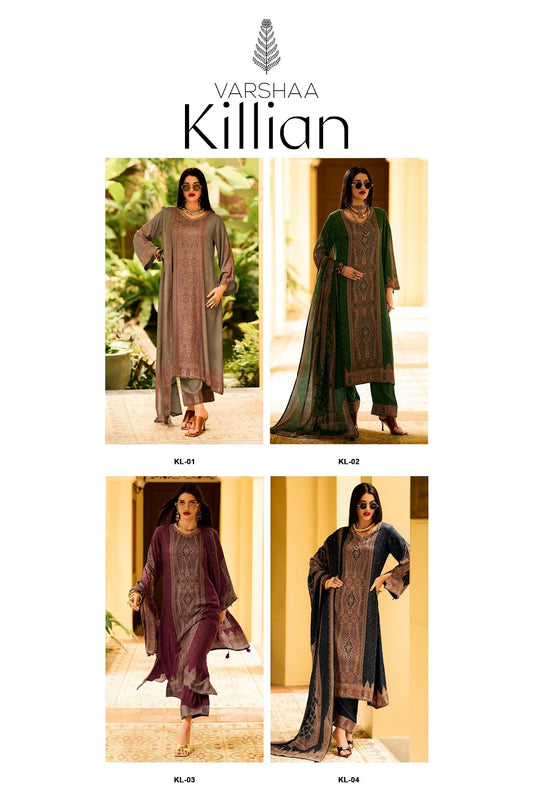 Killian Varshaa Viscose Pashmina Suits Supplier Gujarat