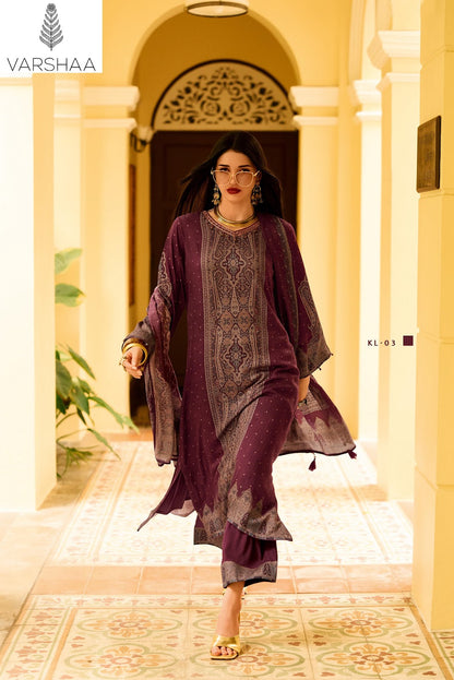 Killian Varshaa Viscose Pashmina Suits Supplier Gujarat