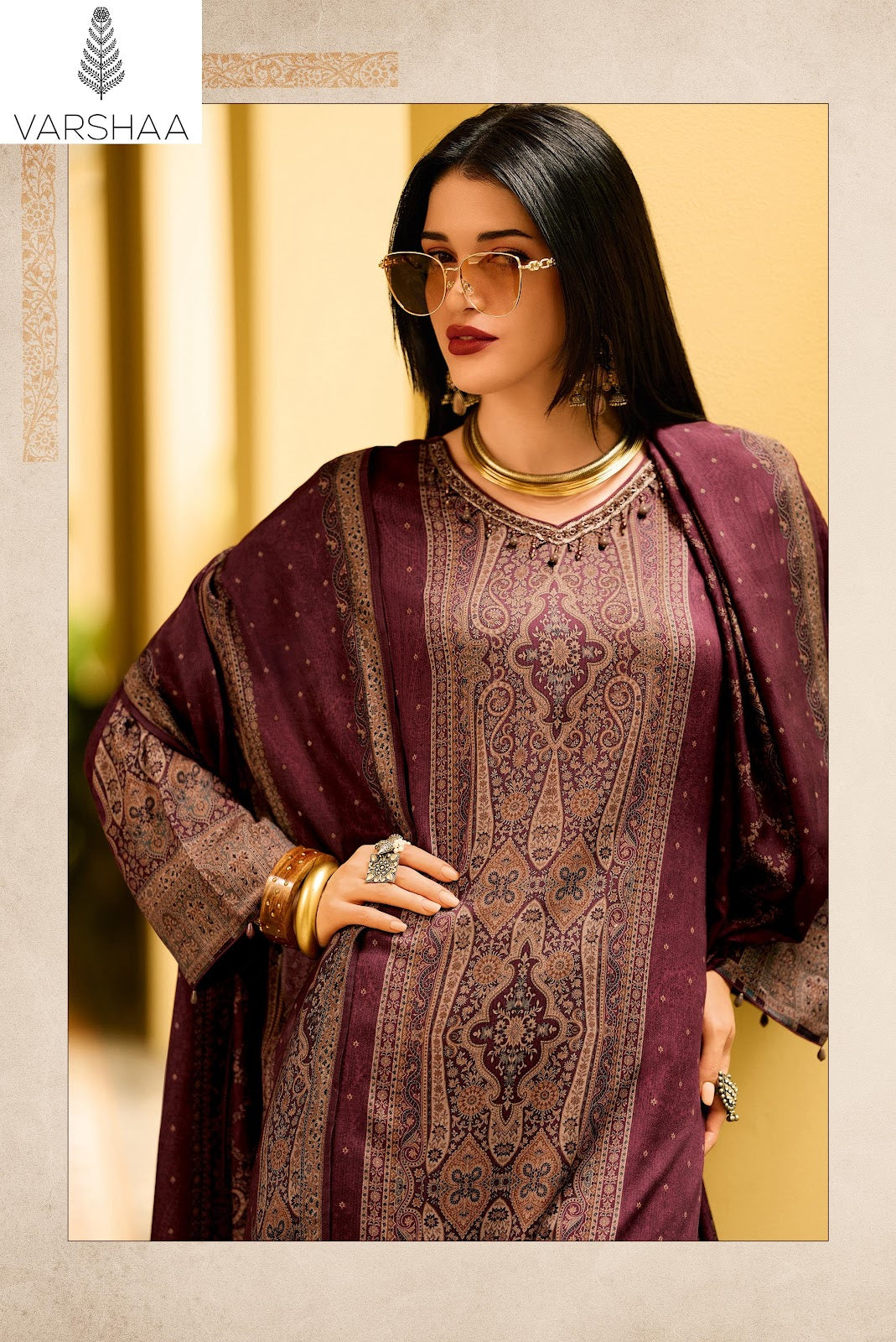 Killian Varshaa Viscose Pashmina Suits Supplier Gujarat