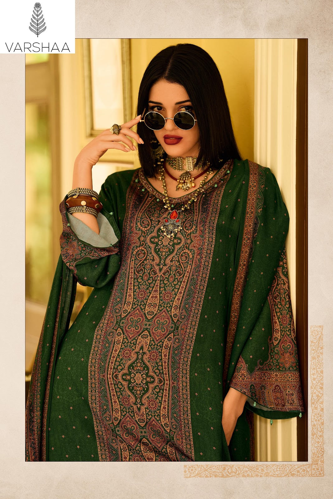 Killian Varshaa Viscose Pashmina Suits Supplier Gujarat