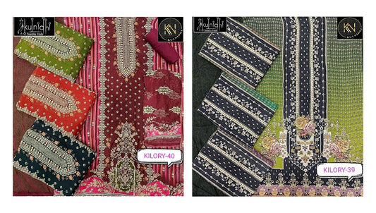 Kilory 39-40 Kulnidhi Organza Salwar Suits Exporter Ahmedabad