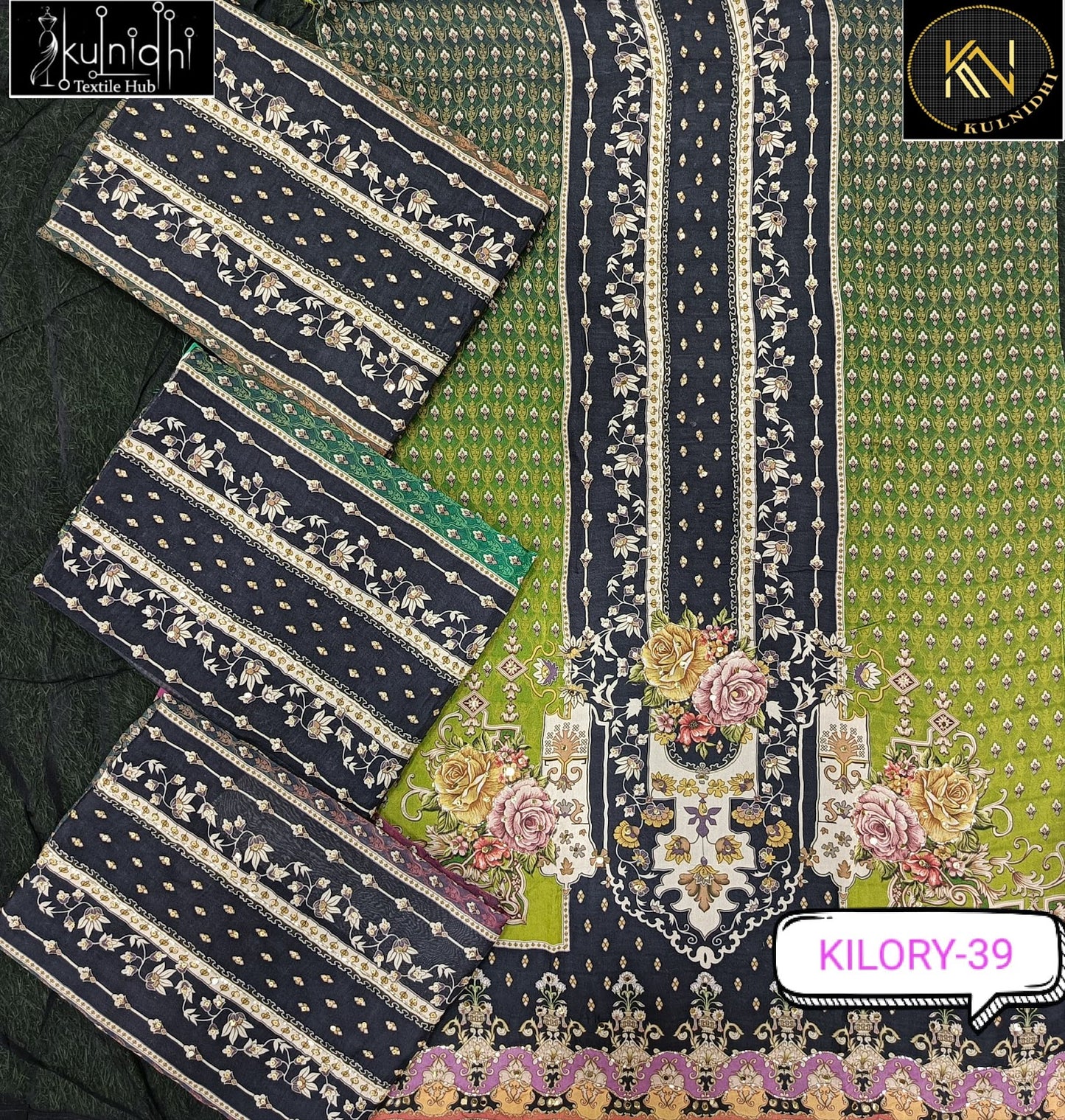 Kilory 39-40 Kulnidhi Organza Salwar Suits Exporter Ahmedabad