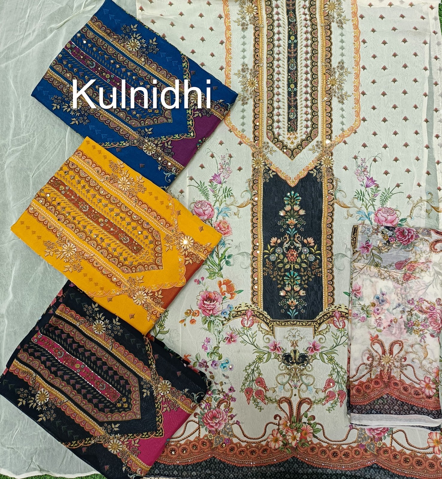 Kilory Kulnidhi Organza Salwar Suits Wholesaler Ahmedabad