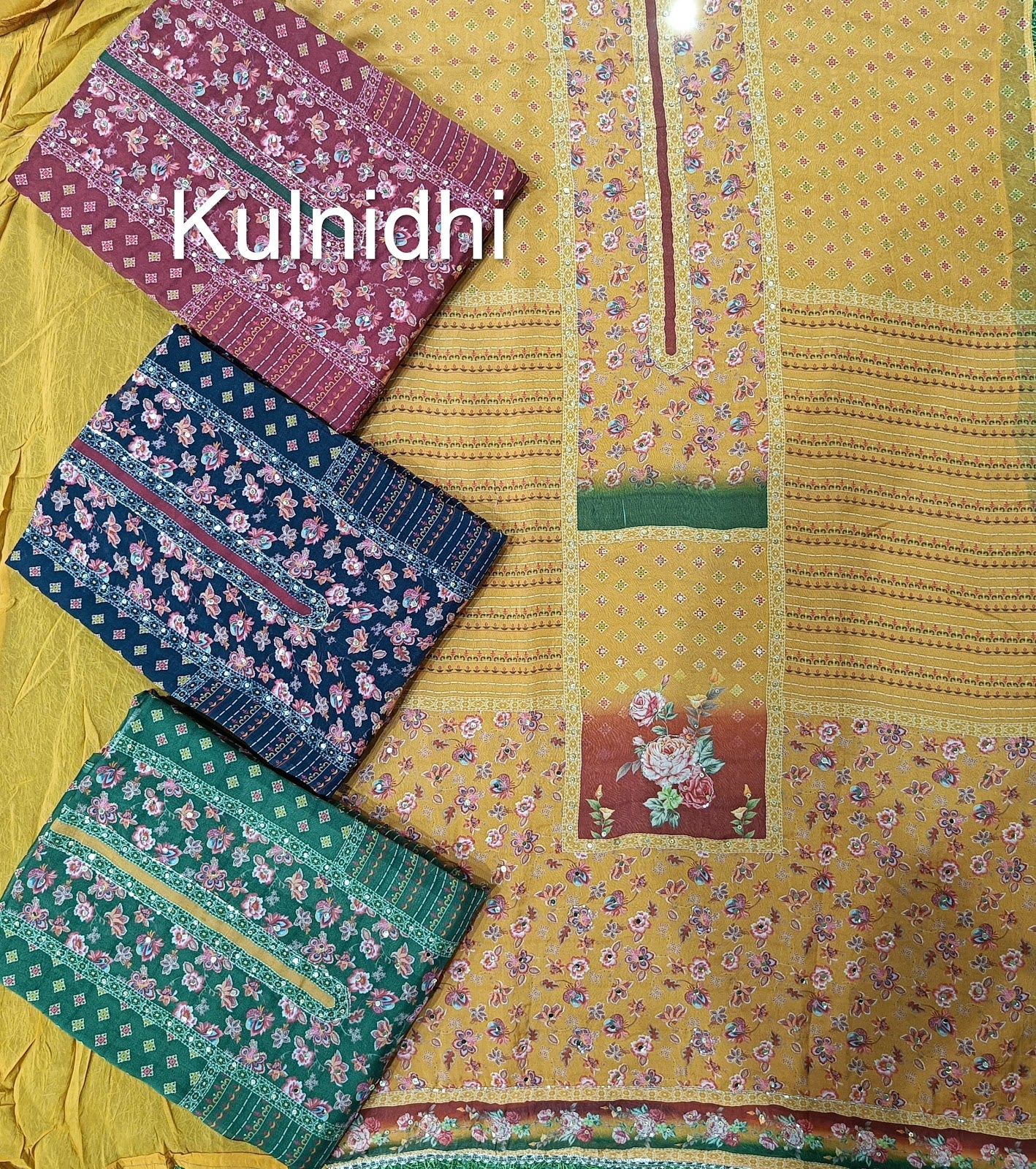 Kilory Kulnidhi Organza Salwar Suits Wholesaler Ahmedabad