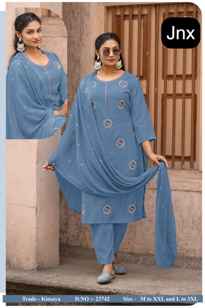 Kimaya Jnx Readymade Pant Style Suits Exporter