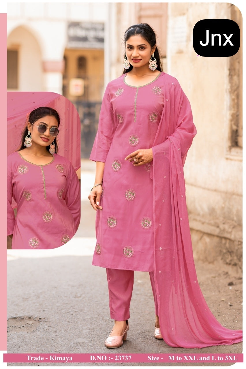 Kimaya Jnx Readymade Pant Style Suits Exporter