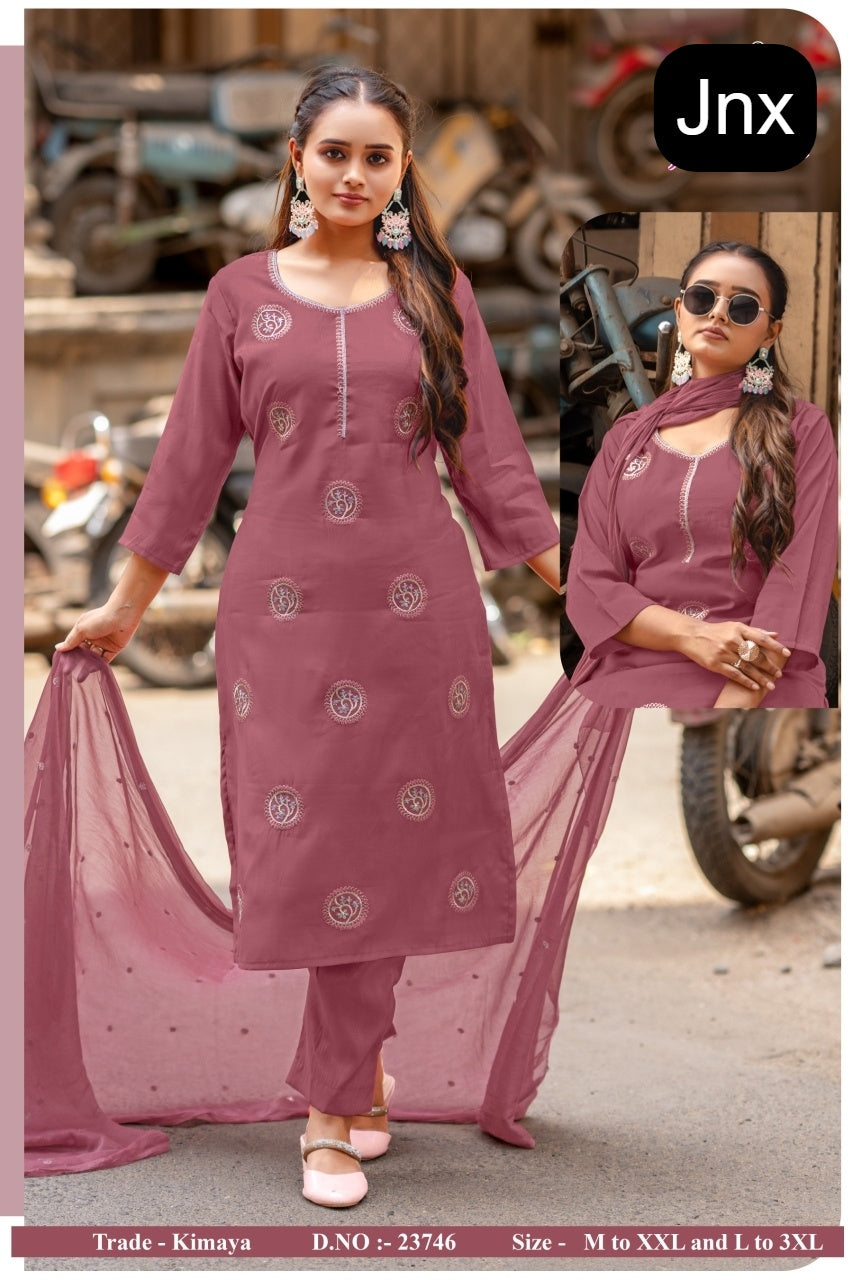 Kimaya Jnx Readymade Pant Style Suits Exporter