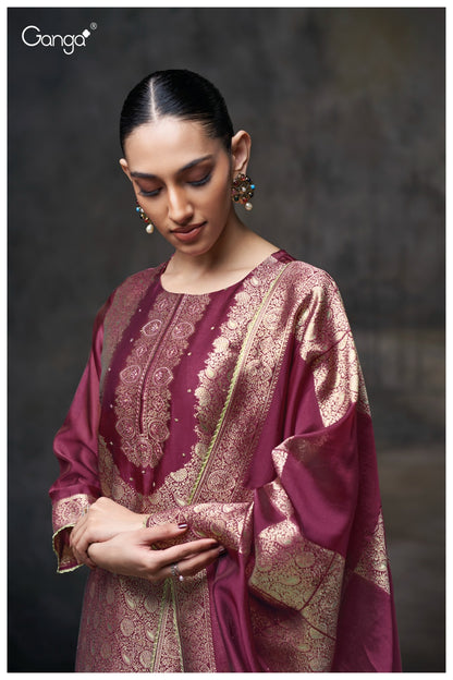 Kimberly 3697 Ganga Premium Cotton Plazzo Style Suits Wholesale Price