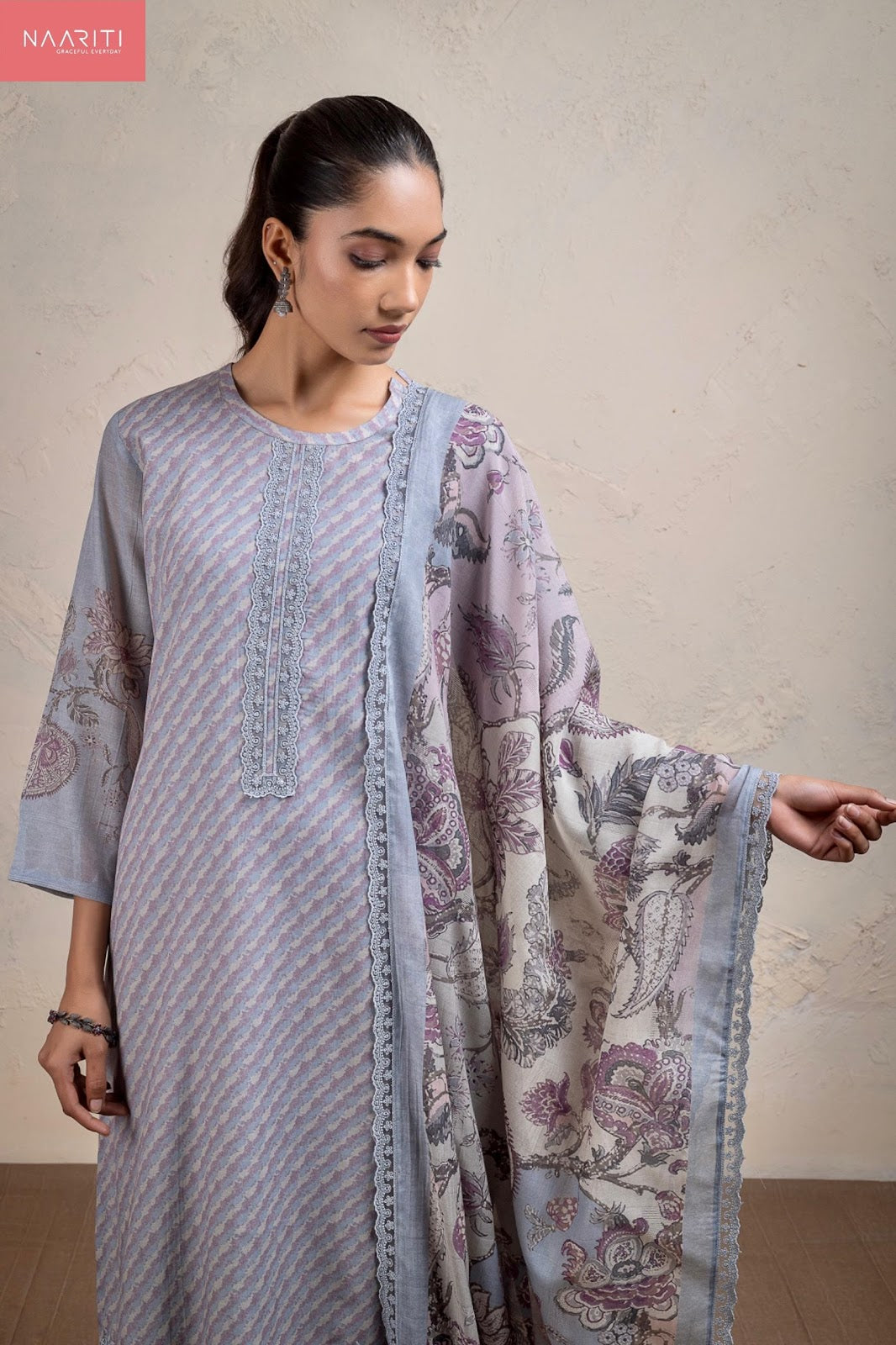 Kimor Naariti Mul Chanderi Pant Style Suits Exporter