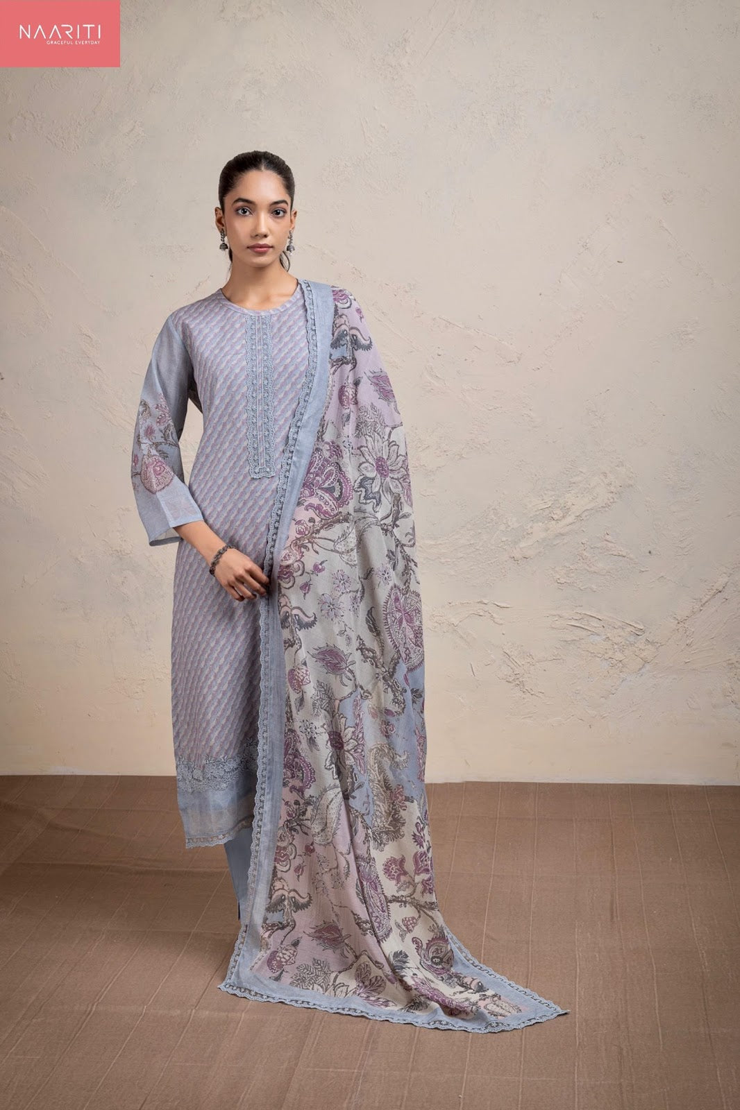 Kimor Naariti Mul Chanderi Pant Style Suits Exporter