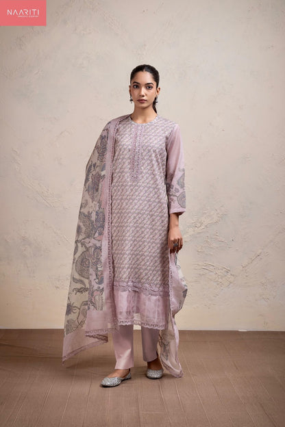 Kimor Naariti Mul Chanderi Pant Style Suits Exporter