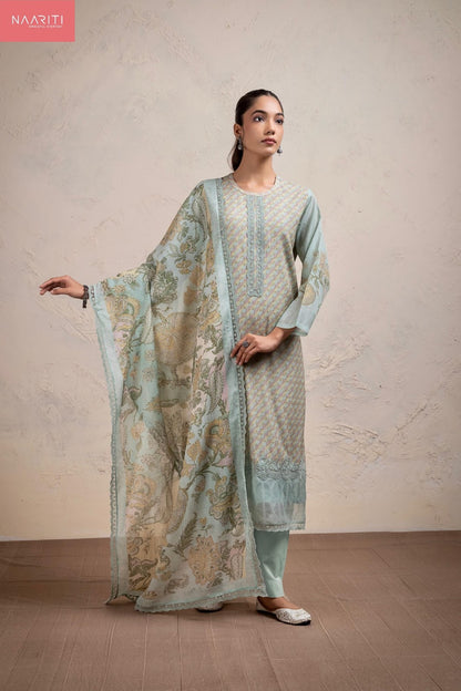 Kimor Naariti Mul Chanderi Pant Style Suits Exporter