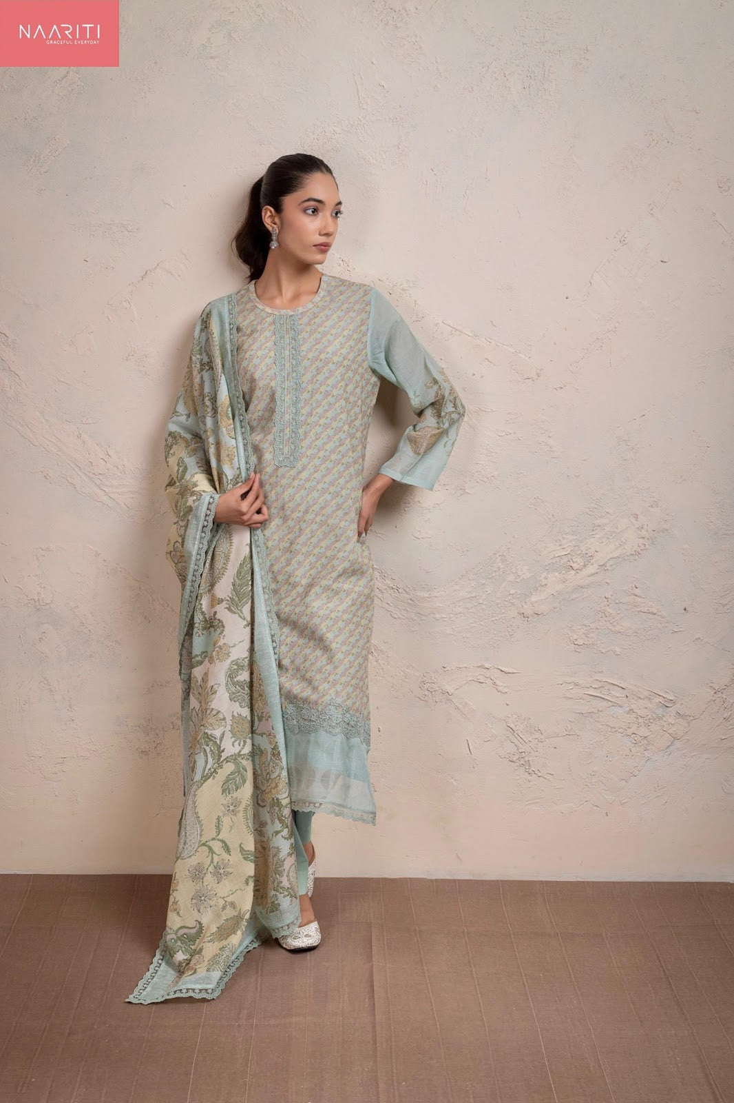 Kimor Naariti Mul Chanderi Pant Style Suits Exporter