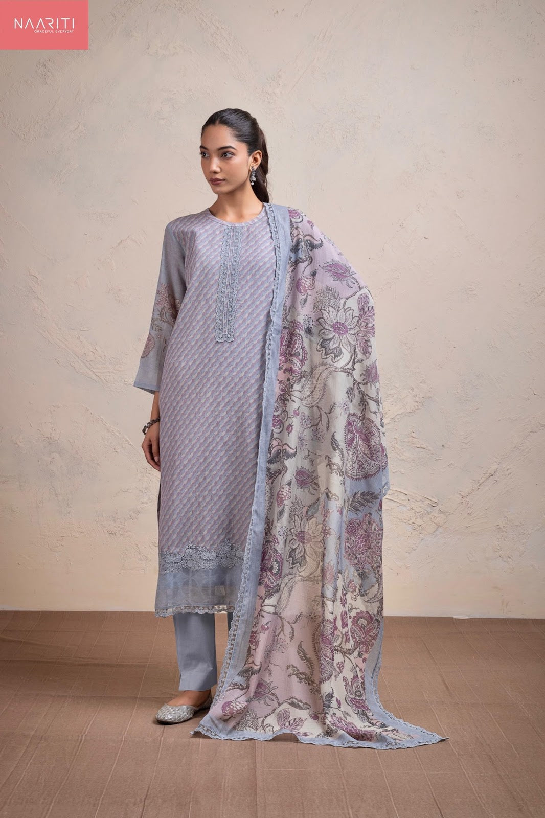 Kimor Naariti Mul Chanderi Pant Style Suits Exporter