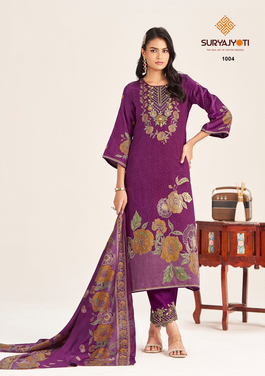 Kin Kini Vol 1 Suryajyoti Jam Satin Pant Style Suits Wholesaler India