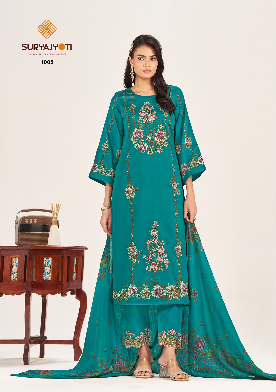 Kin Kini Vol 1 Suryajyoti Jam Satin Pant Style Suits Wholesaler India