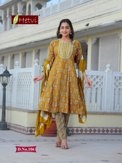 Kinara Hetvi Reyon Readymade Pant Style Suits Wholesaler Gujarat