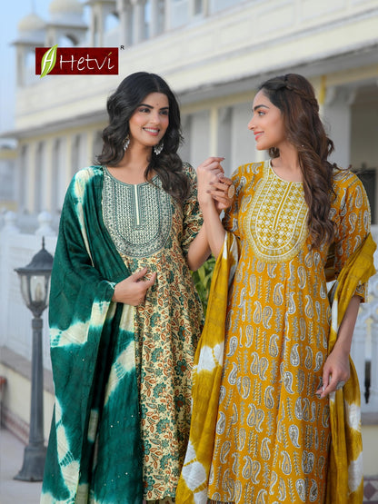 Kinara Hetvi Reyon Readymade Pant Style Suits Wholesaler Gujarat