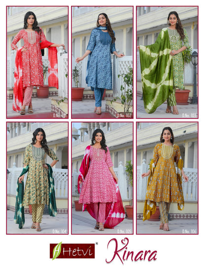 Kinara Hetvi Reyon Readymade Pant Style Suits Wholesaler Gujarat