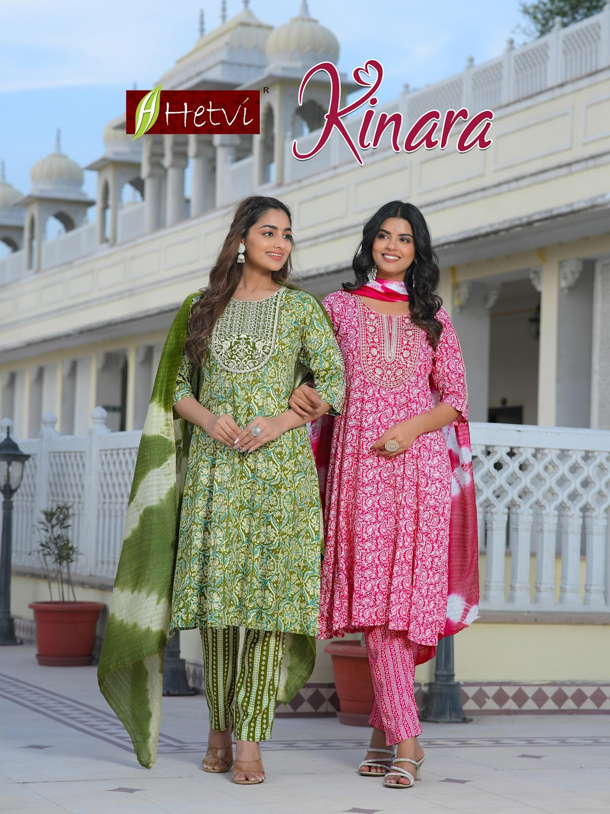 Kinara Hetvi Reyon Readymade Pant Style Suits Wholesaler Gujarat