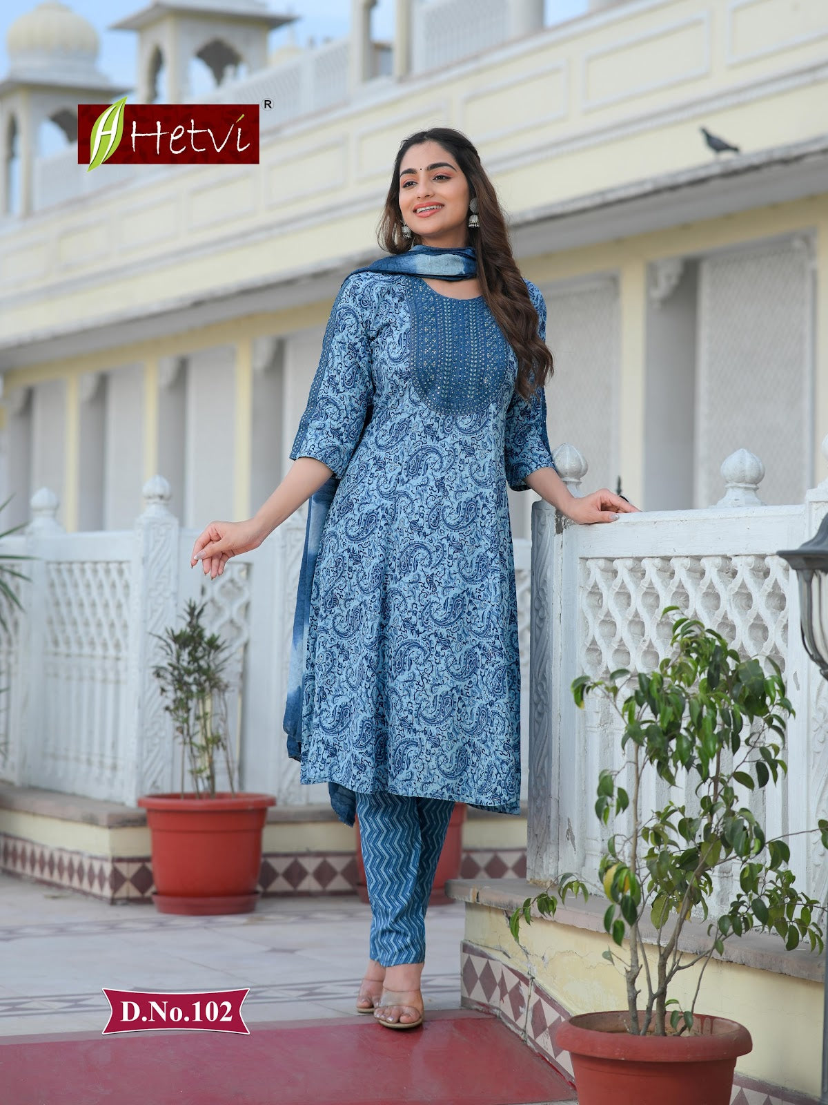 Kinara Hetvi Reyon Readymade Pant Style Suits Wholesaler Gujarat