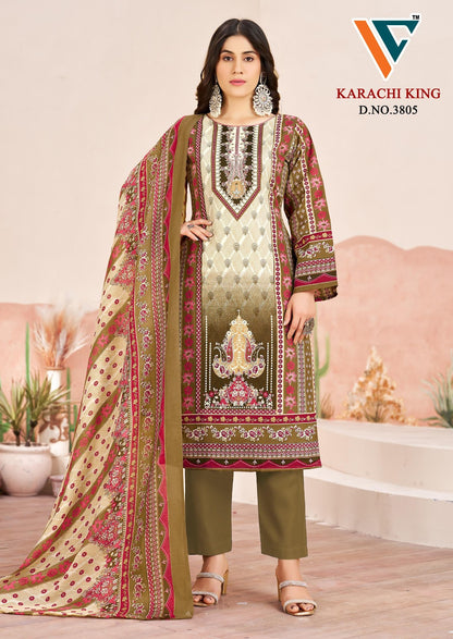 King Vol 38 Vandana Creation Mix Cotton Karachi Salwar Suits Manufacturer