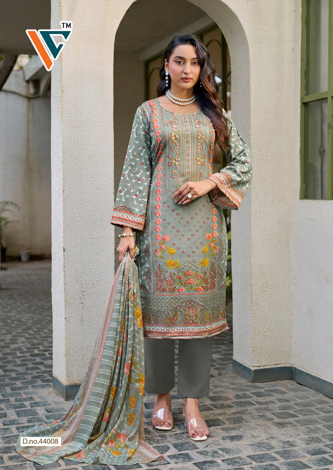 King Vol 44 Vandana Creation Mix Cotton Karachi Salwar Suits Supplier India