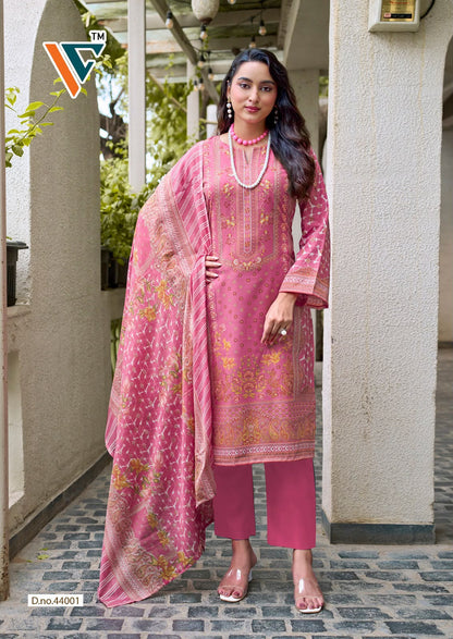 King Vol 44 Vandana Creation Mix Cotton Karachi Salwar Suits Supplier India
