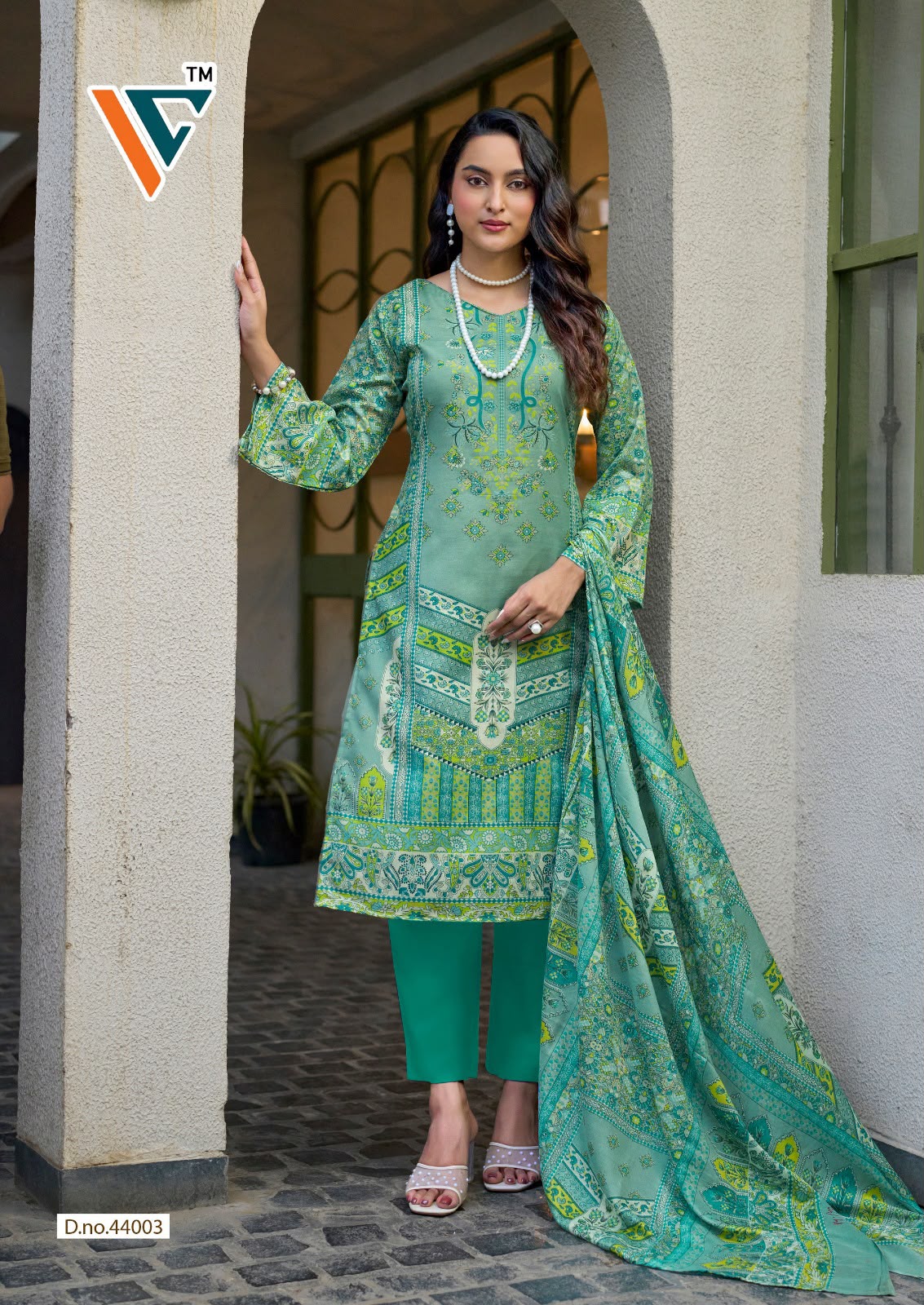 King Vol 44 Vandana Creation Mix Cotton Karachi Salwar Suits Supplier India