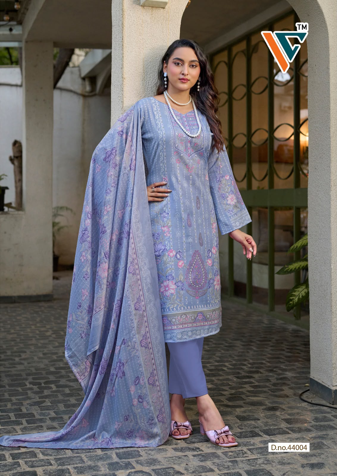 King Vol 44 Vandana Creation Mix Cotton Karachi Salwar Suits Supplier India