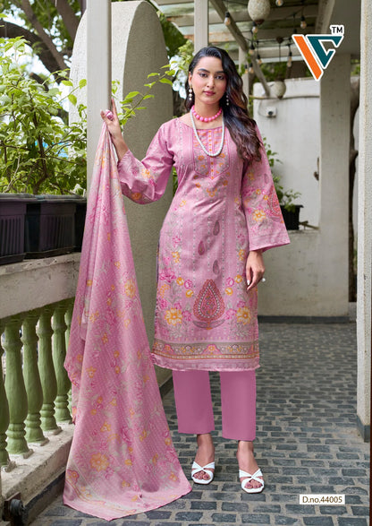 King Vol 44 Vandana Creation Mix Cotton Karachi Salwar Suits Supplier India