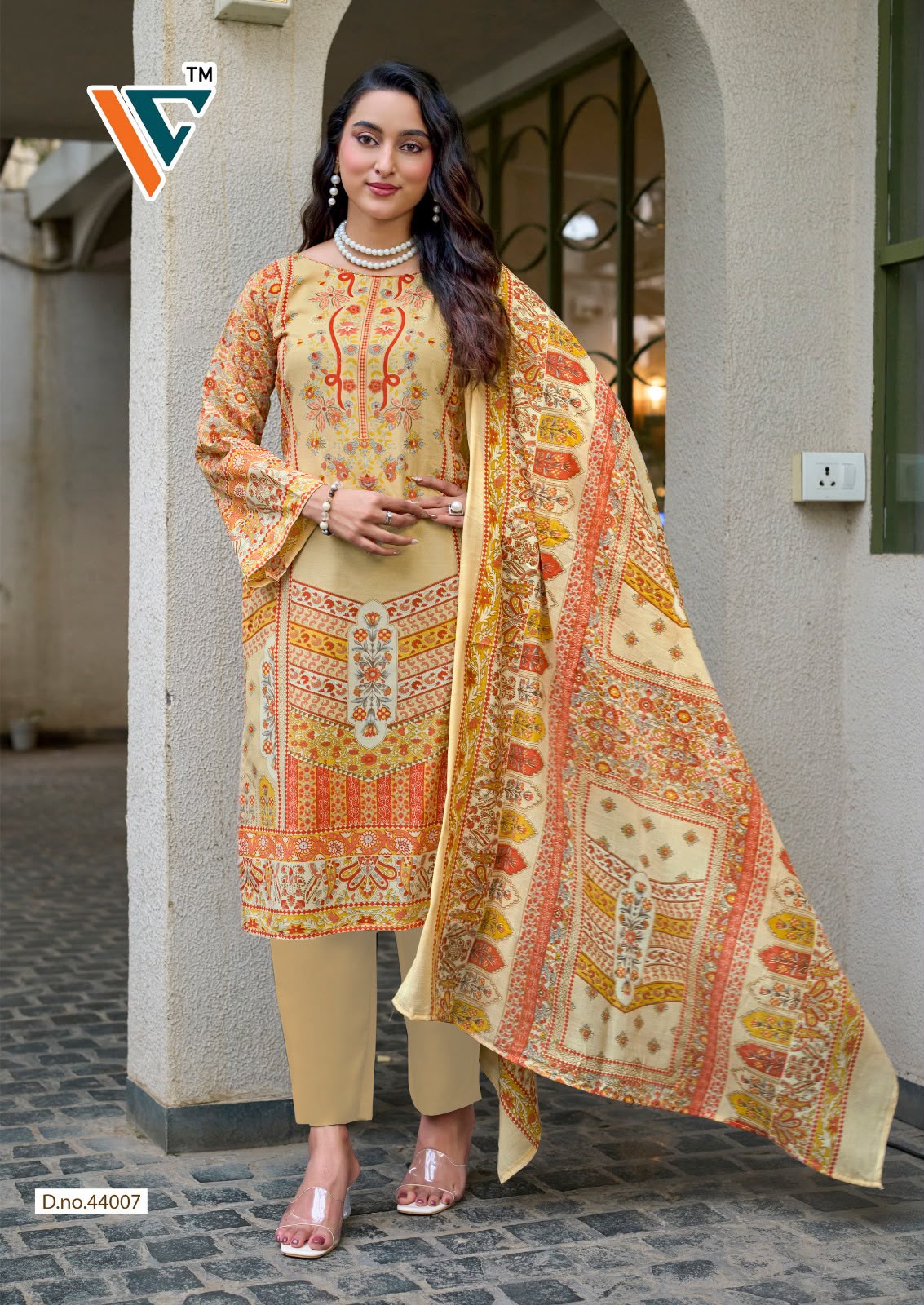 King Vol 44 Vandana Creation Mix Cotton Karachi Salwar Suits Supplier India