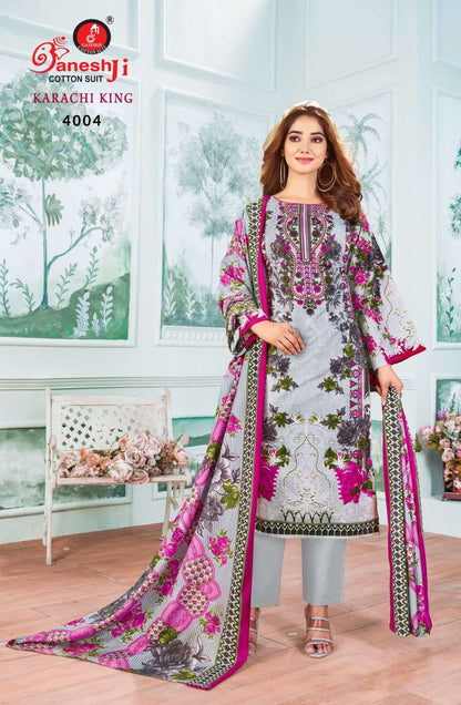 King Vol 4 Ganeshji Cotton Karachi Salwar Suits Manufacturer