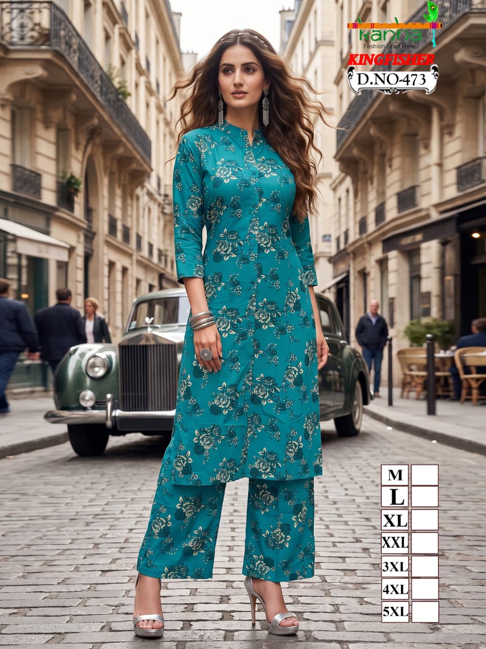 Kingfisher 060826 Kanha Liva Co Ord Set Exporter India
