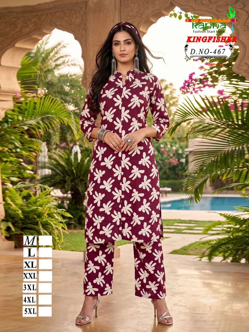Kingfisher 060826 Kanha Liva Co Ord Set Exporter India