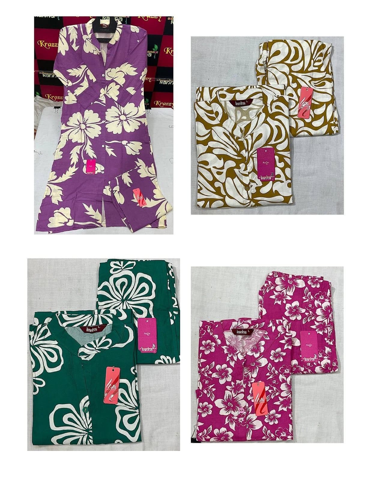 Kingfisher 2508 Kanha Liva Reyon Co Ord Set Exporter India