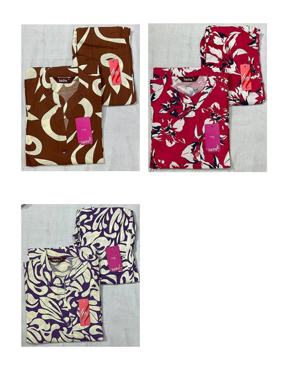 Kingfisher 2508 Kanha Liva Reyon Co Ord Set Exporter India