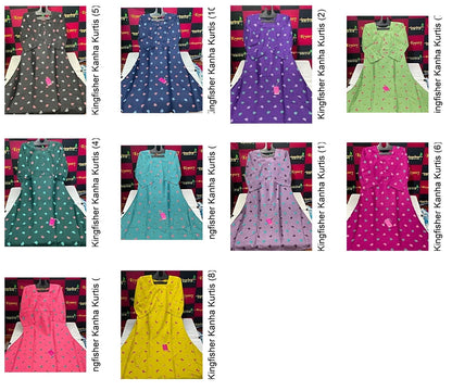 Kingfisher Kanha Slub Kurtis Wholesale Price