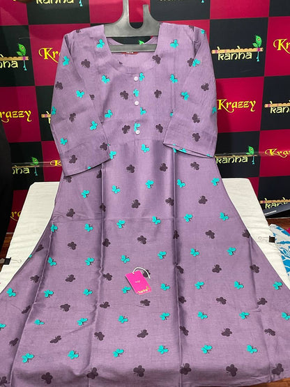 Kingfisher Kanha Slub Kurtis Wholesale Price