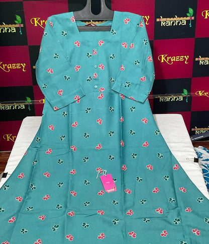 Kingfisher Kanha Slub Kurtis Wholesale Price