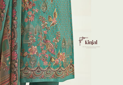 Kinjal Simar Muslin Pant Style Suits Wholesale