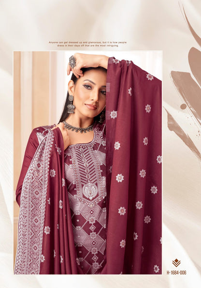 Kinni Alok Muslin Jacquard Karachi Salwar Suits Supplier India