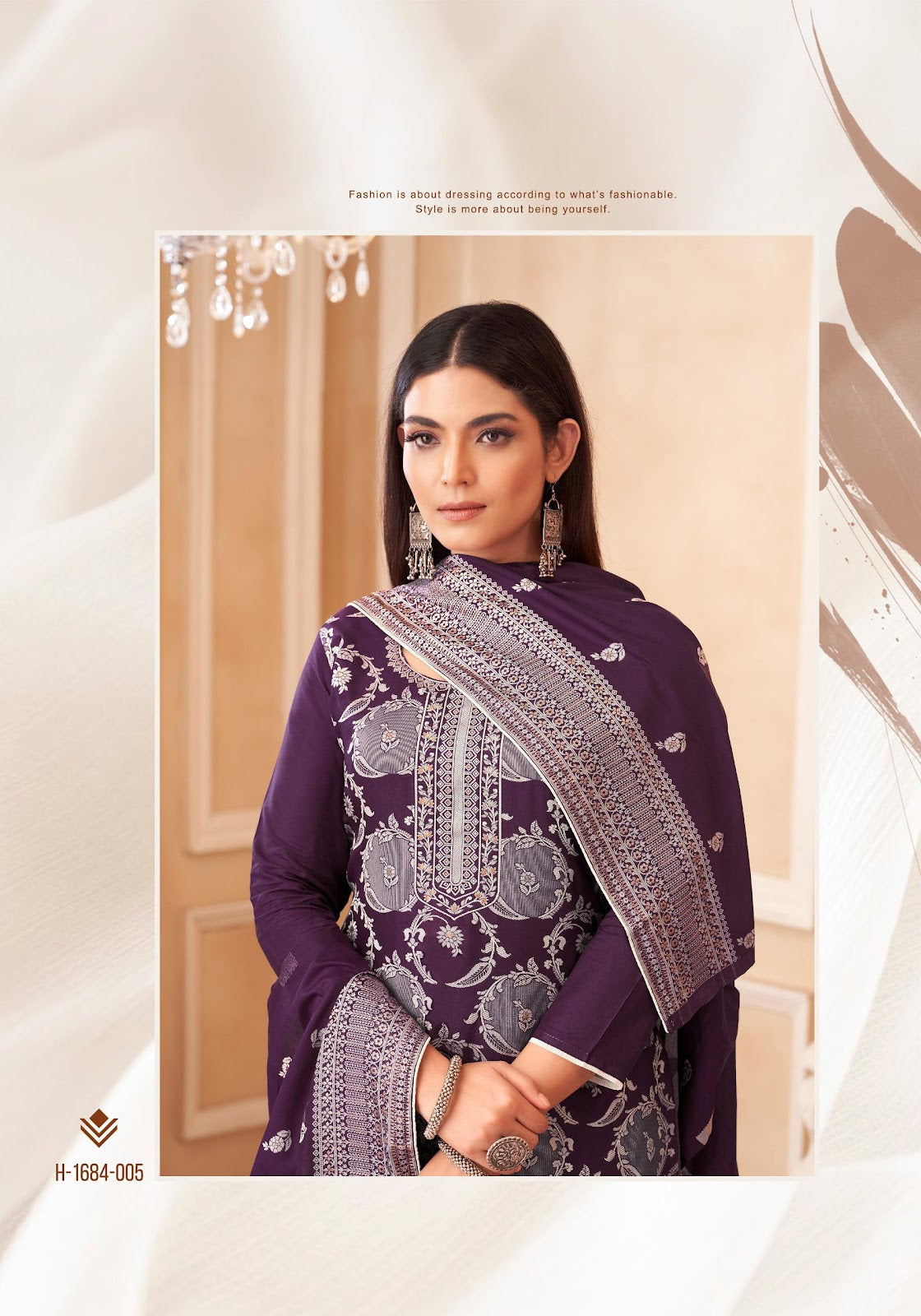 Kinni Alok Muslin Jacquard Karachi Salwar Suits Supplier India