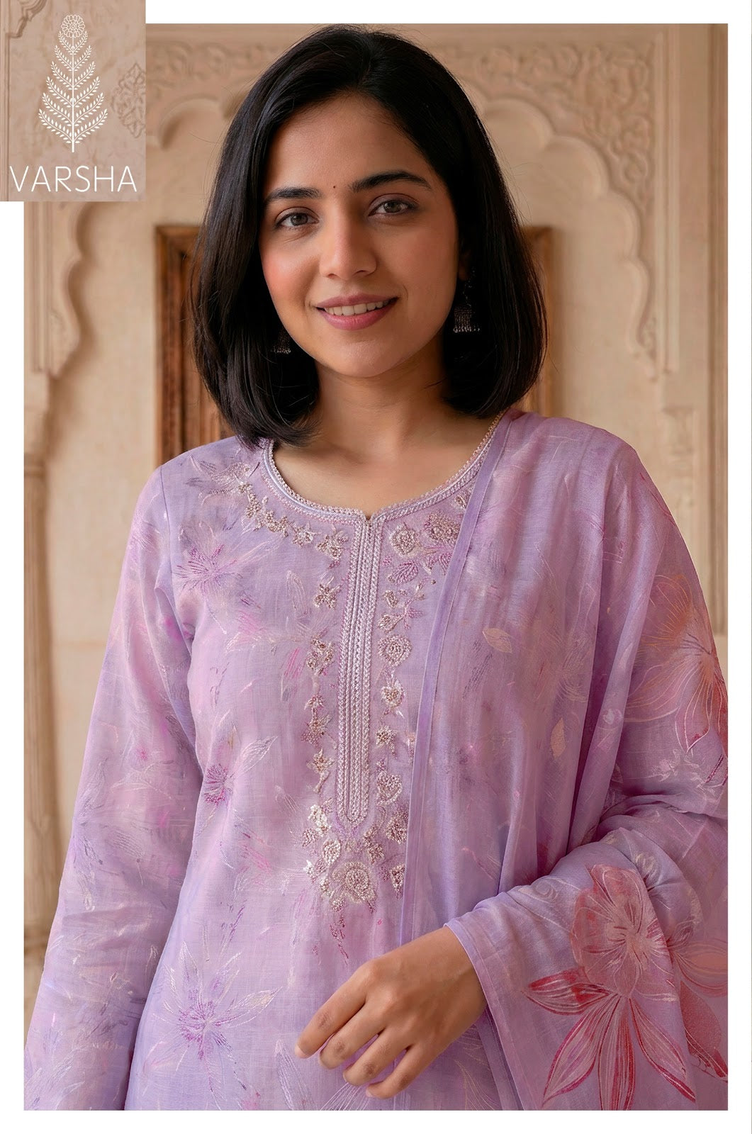 Kinzo Varshaa Cotton Linen Pant Style Suits Manufacturer Ahmedabad