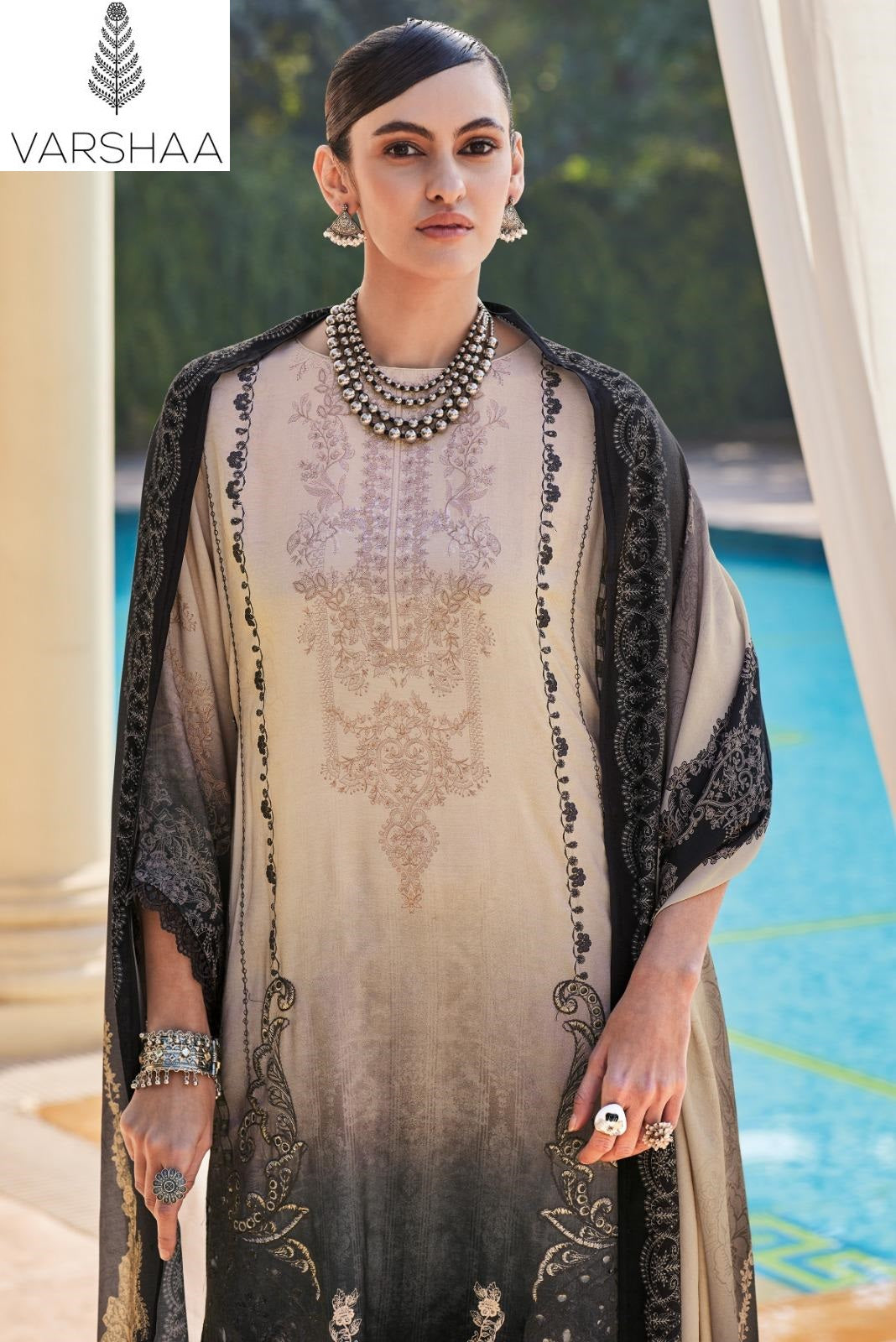 Kior Varshaa Viscose Muslin Pant Style Suits Wholesale Price