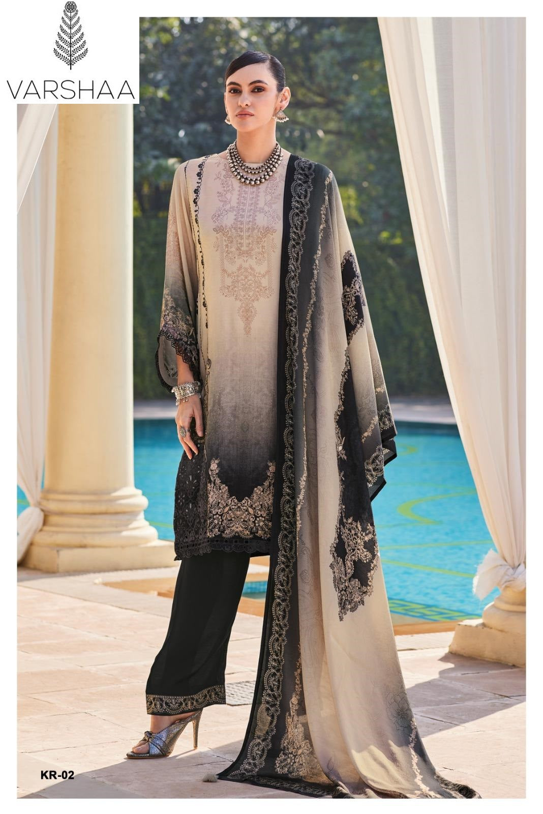 Kior Varshaa Viscose Muslin Pant Style Suits Wholesale Price