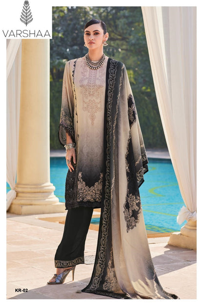 Kior Varshaa Viscose Muslin Pant Style Suits Wholesale Price